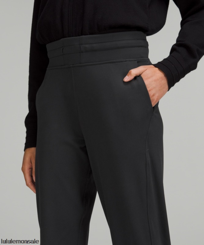 Lululemon Damen DELULU251 | Schwarz Ready To Rulu Hoch Sitzende Jogginghose In 7/8-länge Nur Online